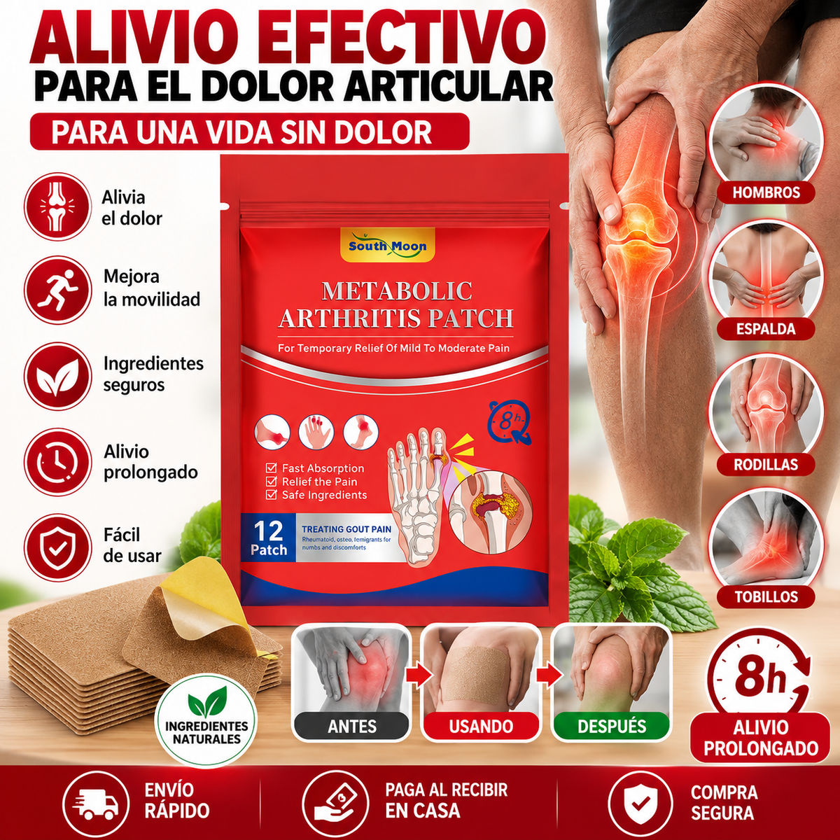 PACK de 3- Parche para Artritis ( 36un)