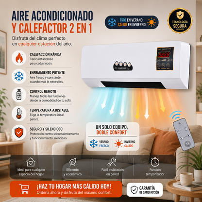 Aire Acondicionado 2 En 1 Frio Y Calor