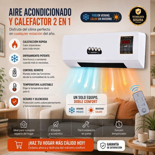 Aire Acondicionado 2 En 1 Frio Y Calor