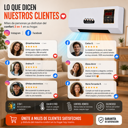 Aire Acondicionado 2 En 1 Frio Y Calor