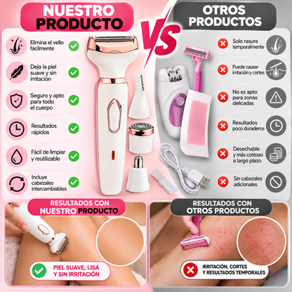 Maquina Depiladora 4 En 1