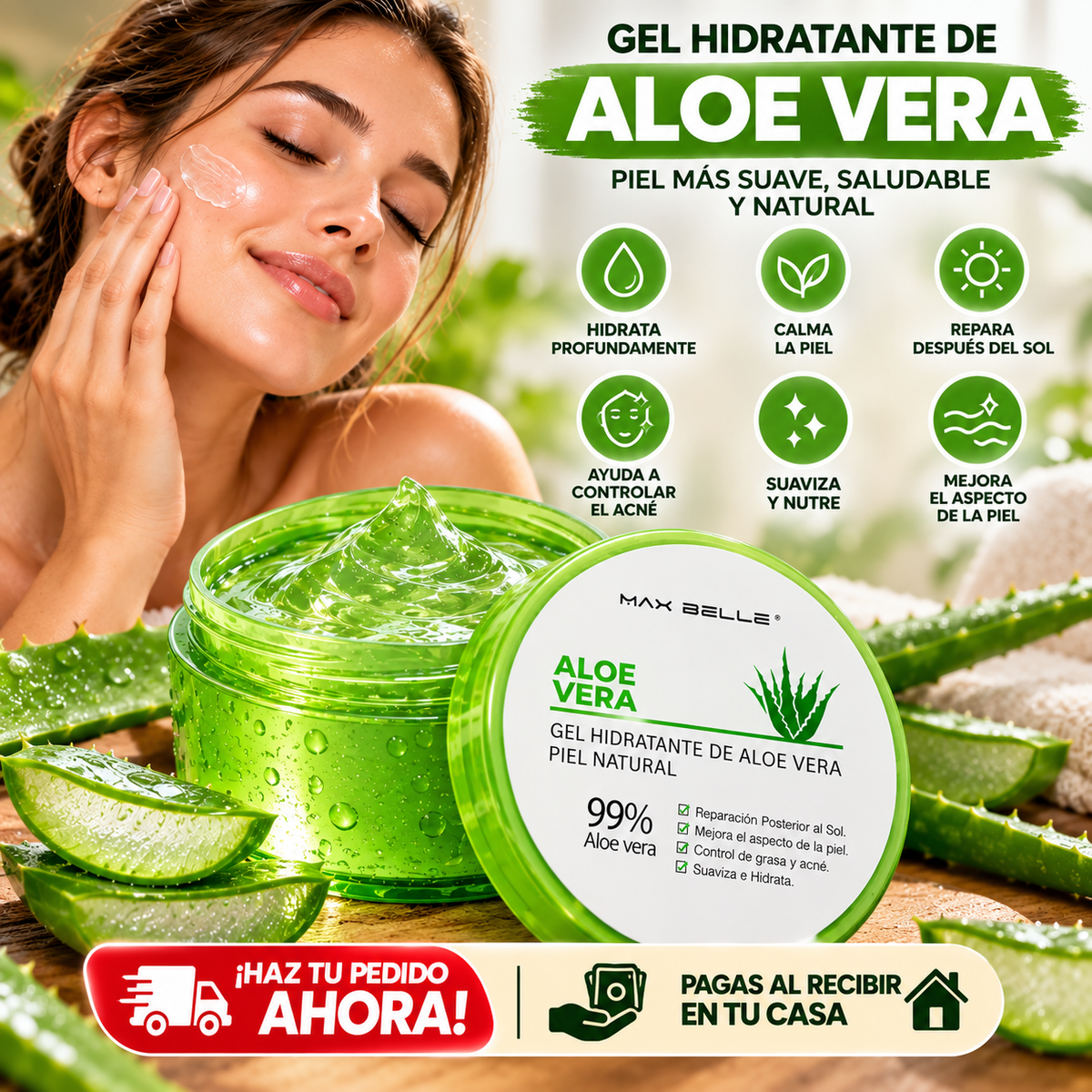 Gel Hidratante de Aloe Vera 99% (300g)