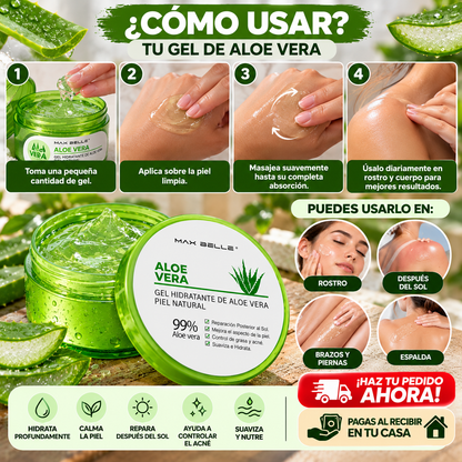 Gel Hidratante de Aloe Vera 99% (300g)