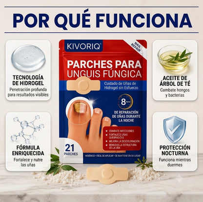 Parches cuidado de uñas durante la noche (2 pack)