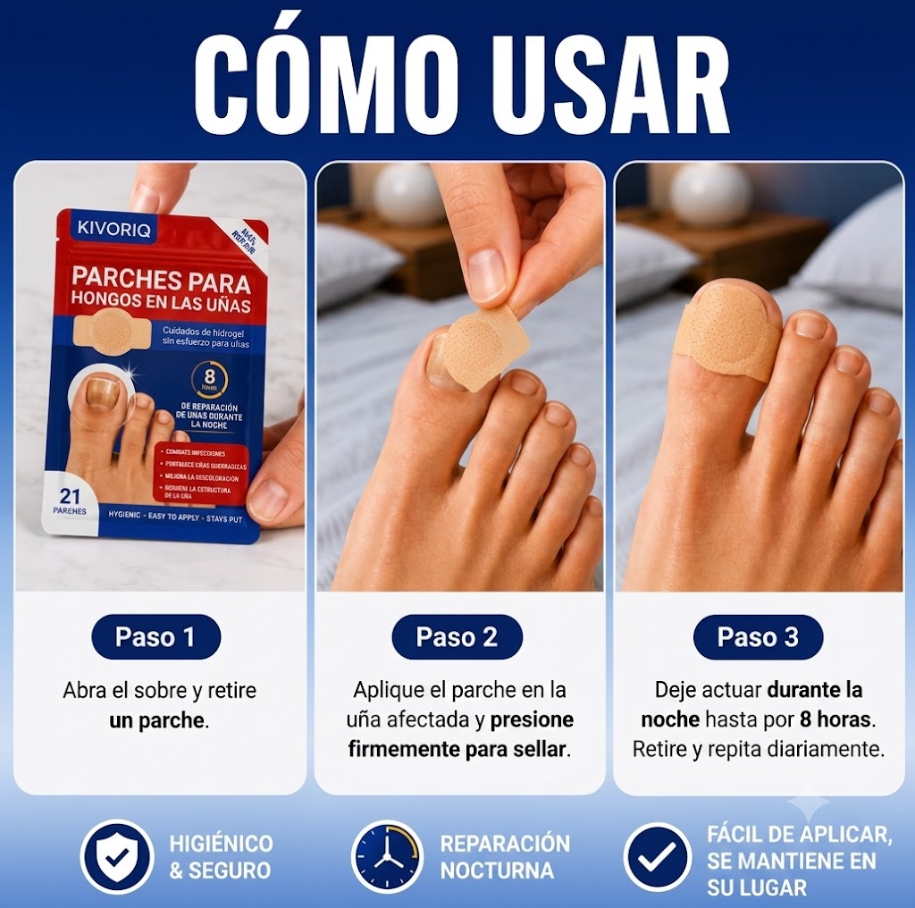 Parches cuidado de uñas durante la noche (2 pack)